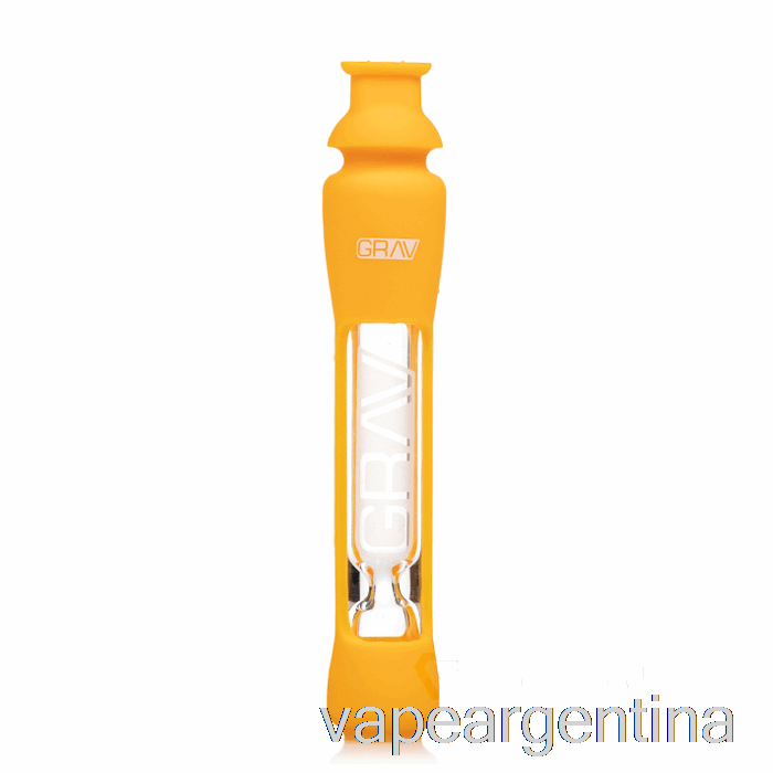 Grav 12mm Catador Con Piel De Silicona Amarillo Mostaza Vape Argentina
